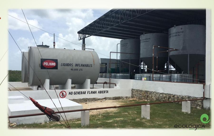 Tanques de decantación de aceite usado